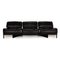 Black Leather Sofa by Vico Magistretti for Cassina 1
