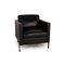 DS 118 Black Leather Armchair from de Sede 1