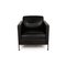 DS 118 Black Leather Armchair from de Sede 7