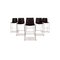 Catifa 46 Leather Chair Set from Arper, Set of 6 1