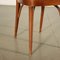 Stained Beech and Foam Leatherette Chairs, Italy, 1960s, Set of 4, Image 7