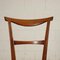 Stained Beech and Foam Leatherette Chairs, Italy, 1960s, Set of 4, Image 4