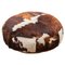 Large Lounge Ottoman Pouf in Cow Leather 1