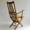 French Modernist Oak Garden Chairs, 1950s, Set of 2 7