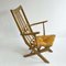 French Modernist Oak Garden Chairs, 1950s, Set of 2 11
