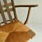 French Modernist Oak Garden Chairs, 1950s, Set of 2 16