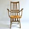 French Modernist Oak Garden Chairs, 1950s, Set of 2 6