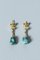 Gold and Turquoise Earrings from Gustaf Dahlgren & Co, Set of 2 2