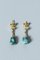 Gold and Turquoise Earrings from Gustaf Dahlgren & Co, Set of 2, Image 2