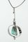 Silver and Turquoise Neck Ring by Anna Greta Eker 3