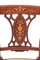 Antike edwardianische Esszimmerstühle aus Palisander mit Intarsien, 4er Set 9