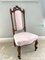 Antique Victorian Carved Walnut Side Chair 5