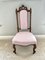 Antique Victorian Carved Walnut Side Chair 8