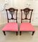 Hochwertige antike viktorianische Beistellstühle aus geschnitztem Mahagoni, 2er Set 4