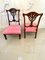 Quality Antique Victorian Carved Mahogany Side Chairs, Set of 2 3