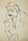 Umberto Maria Casotti, Portrait, Original Pen Drawing, 1947 1