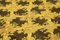 Großer Gelber Überfärbter Teppich 5