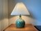 Lámpara de mesa danesa de cerámica hecha a mano, años 60, Imagen 7