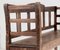 European High-Back 3-Seater Farmhouse Hall Bench in Solid Pine 6