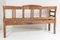 European High-Back 3-Seater Farmhouse Hall Bench in Solid Pine 7