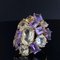 Modern Amethyst & Citrine 18 Karat Yellow Gold Cocktail Ring, 1950s, Image 4