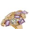 Modern Amethyst & Citrine 18 Karat Yellow Gold Cocktail Ring, 1950s, Image 7