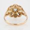 Diamond 18 Karat Yellow Gold Flower Ring, 1950s 11