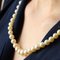 French Golden Falling Cultured Pearl Necklace, 1950s 5