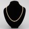 French Golden Falling Cultured Pearl Necklace, 1950s 3