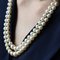 French Double Row Cultured Falling Pearl Necklace 5