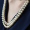 French Double Row Cultured Falling Pearl Necklace, Image 5