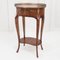 Baroque French Inlaid Rosewood Marquetry Side Table 1