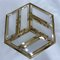 Italian Mid-Century Modern Brass and Glass Hexagonal Ceiling Lamp, 1970s, Image 6