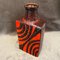 German Red and Black Fat Lava Bottle Vase from Roth Keramik, 1970s, Image 4