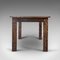 Vintage English Decorative Hardwood Dining Table, Late 20th Century 5