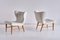Lounge Chairs in Ivory Linen and Elm by Eric Bertil Karlén, Sweden, 1940s, Set of 2, Image 2