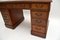 Antique Leather Top Pedestal Desk, Image 7