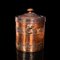 Antique Edwardian English Fireside Bin in Copper & Brass, Image 5