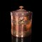 Antique Edwardian English Fireside Bin in Copper & Brass, Image 6