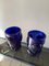 Blaue Vasen mit Murano Glas Pellets von Sergio Costantini, 1990er, 2er Set 4