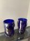Blaue Vasen mit Murano Glas Pellets von Sergio Costantini, 1990er, 2er Set 7