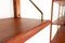 Mueble de pared danés vintage de teca con puertas de persiana, años 60, Imagen 11