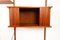 Vintage Danish Teak Wall Unit with Tambour Doors, 1960s 4