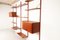 Mueble de pared danés vintage de teca con puertas de persiana, años 60, Imagen 3