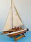 Vintage Handmade Wooden Scale Model of Catamaran Boat, Image 2