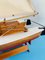 Vintage Handmade Wooden Scale Model of Catamaran Boat 4