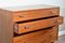 Mid-Century Danish Style Walnut and Brass Chest of Drawers from G-Plan 3
