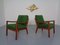 Vintage Teak Senator Lounge Chairs by Ole Wanscher for Cado, Set of 2, Image 2