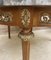 20th Century French Louis XVI Style Bronze, Round Marble & Oak Table 8