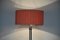Lámpara de pie con pantalla roja de Kaiser Leuchten, Germany, Imagen 6